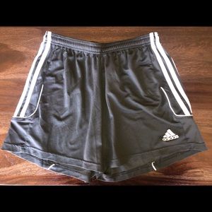 Black Adidas athletic shorts